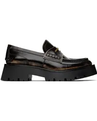 Alexander Wang Brown Carter Mid-Heel Lug Loafers Brown