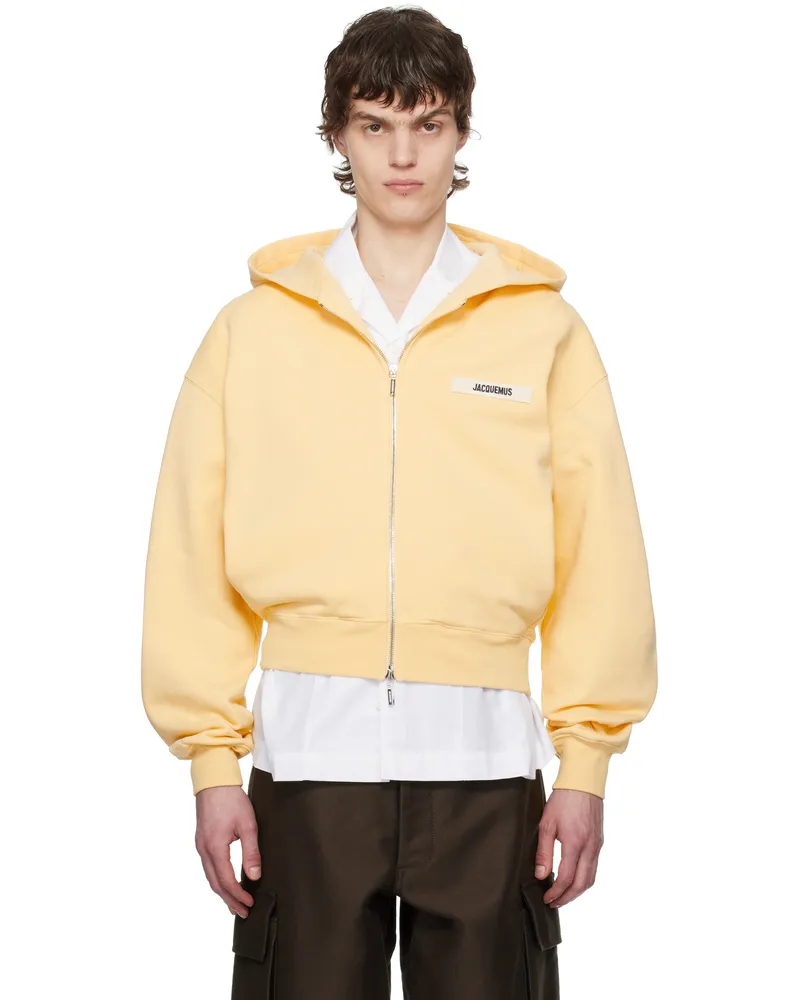 Jacquemus Yellow La Casa 'The Gros Grain zipped' Hoodie 131