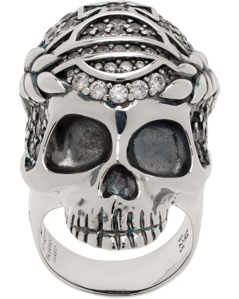 Vivienne Westwood Silver Skull Ring Oxi