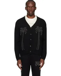 Palm Angels Black Milano Stud Cardigan Black