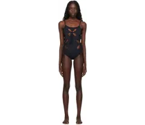 Black Chilla Elongated Petal Swimsuit