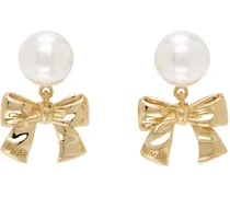 Gold & White #9118 Earrings