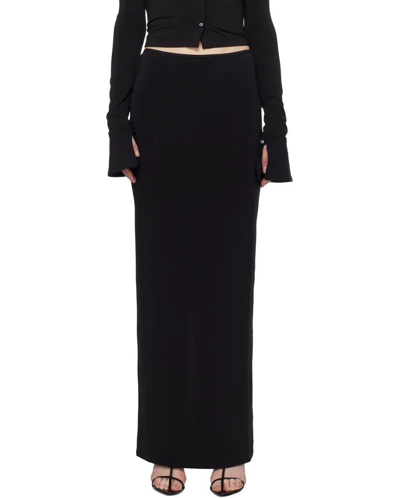 ÉTERNE Black Emma Maxi Skirt Black