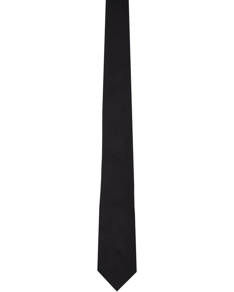 Ferragamo Black Silk Tie New