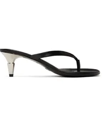 Proenza Schouler Black Spike Flip Flop Heels Black