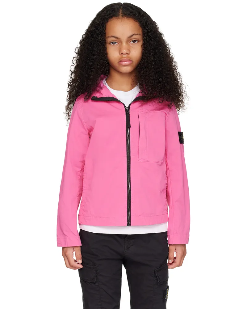 Stone Island Kids Pink Patch Jacket V0087