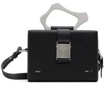 Black Solely Box Messenger Bag