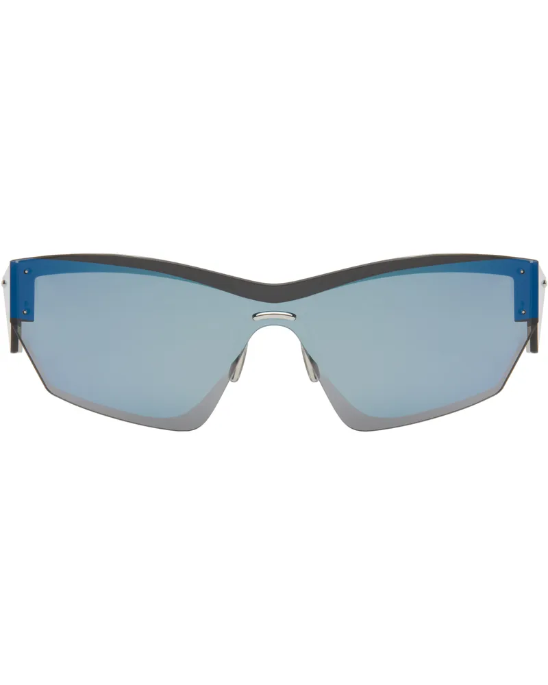 Givenchy Silver Giv Cut Sunglasses Shiny