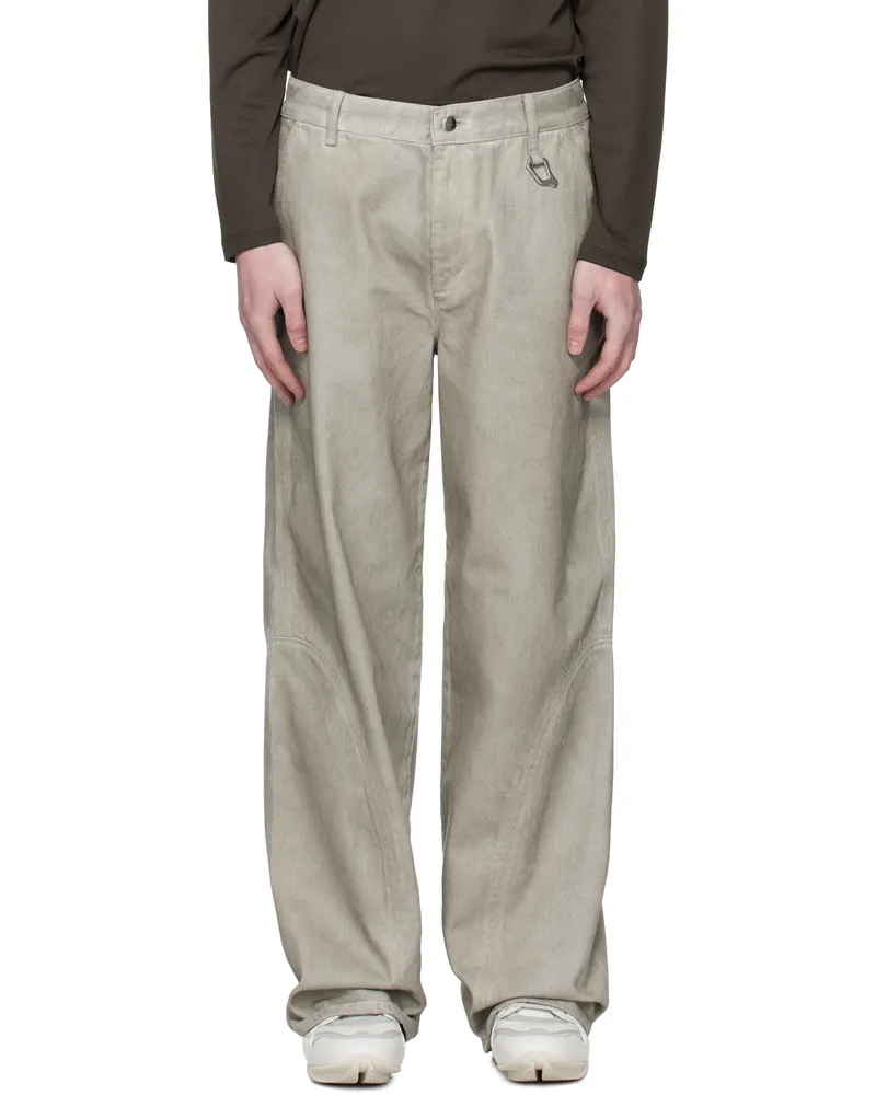 Heliot Emil Gray Basalt Jeans Cotton