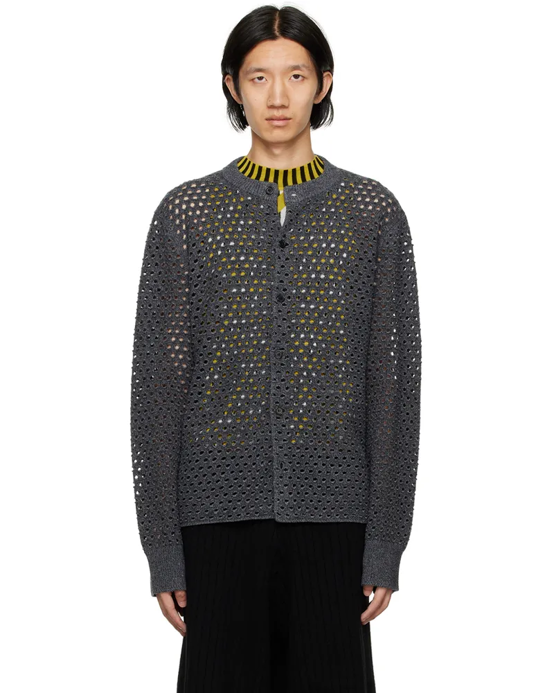 Zankov Gray Luca Cardigan Black