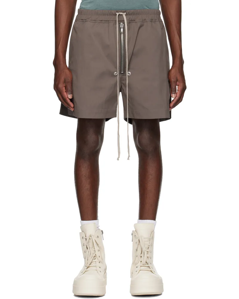Rick Owens Gray Hollywood Bela Boxers Shorts 34