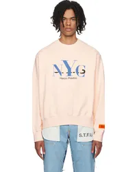 Heron Preston Pink 'NYC' Censored Sweatshirt Pink