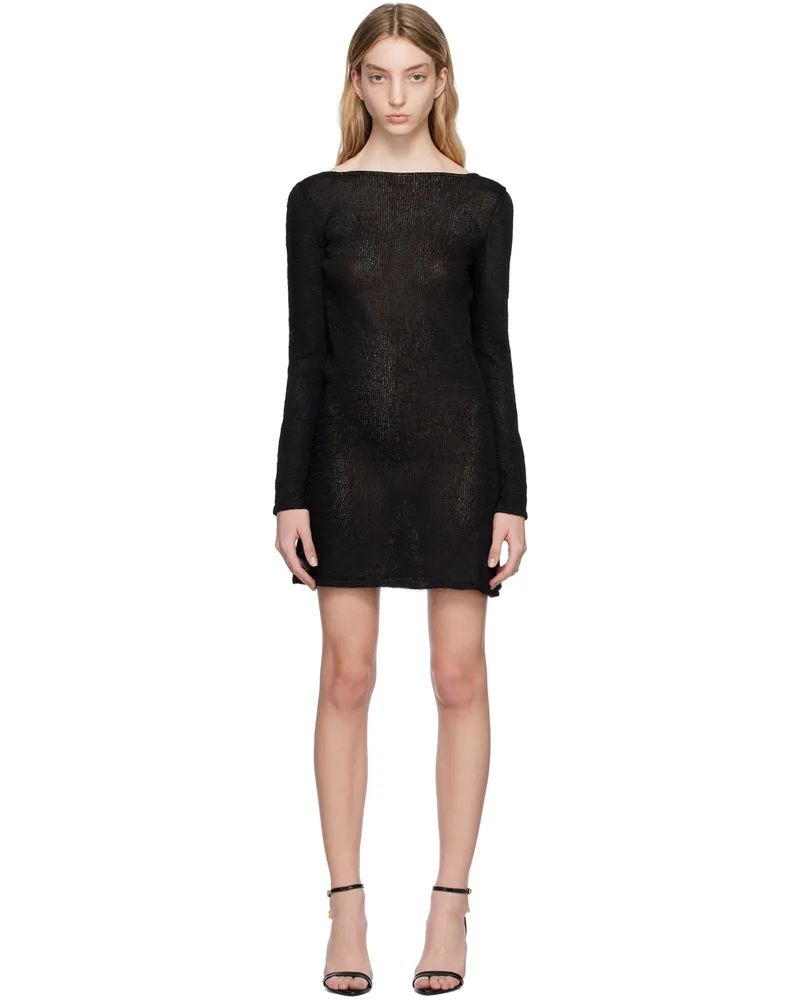 Tom Ford Black Rafia Minidress Lb999