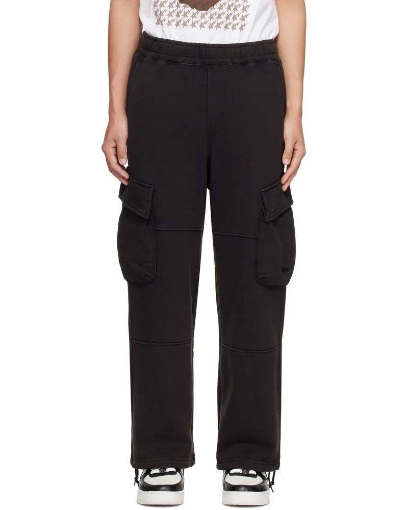 BAPE Black Faded Cargo Pants Charcoal
