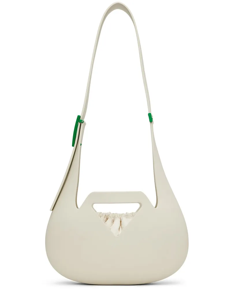 Bottega Veneta White Moulded Shoulder Bag 9070