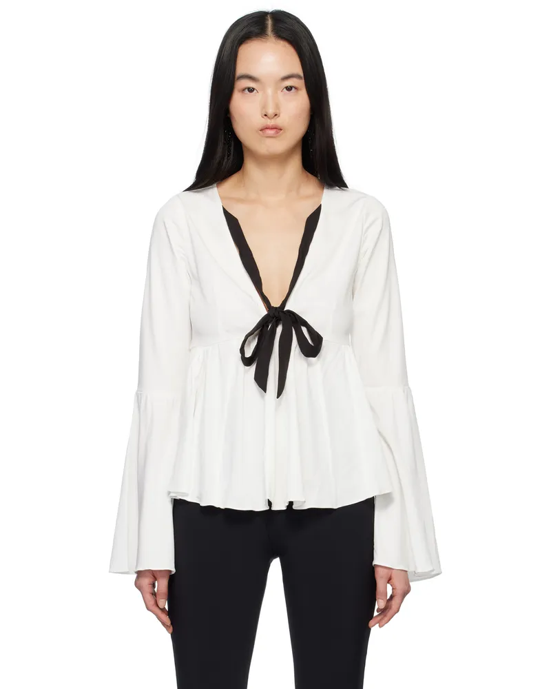 Kika Vargas White Naomi Blouse White