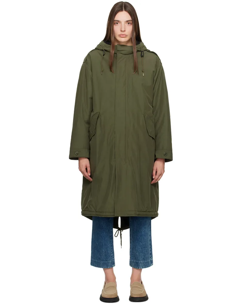 A.P.C. Green Maxine Coat Jac