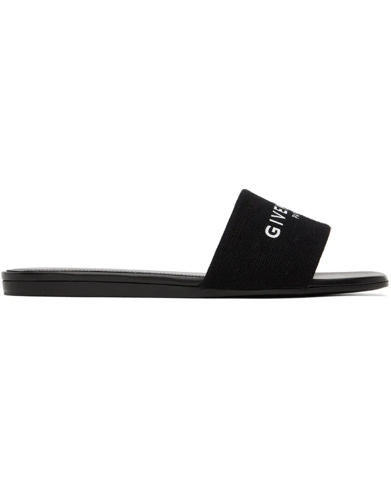 Givenchy Black 4G Flat Sandals 001-black
