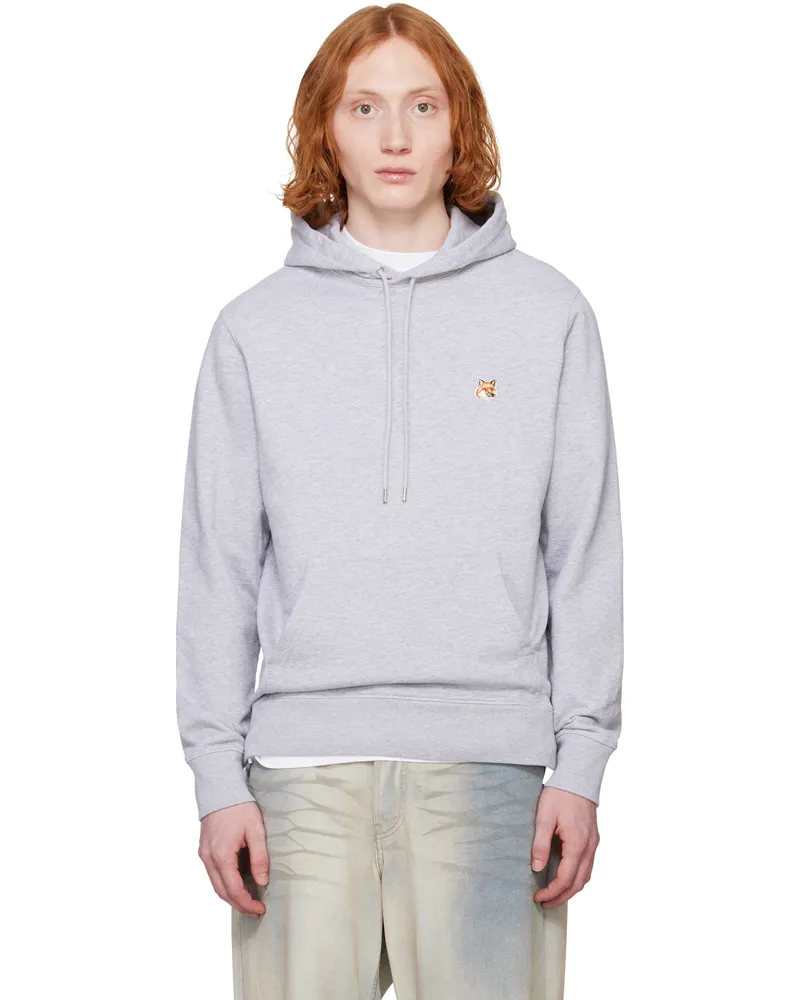 Kitsuné Gray Fox Head Patch Regular Hoodie H120