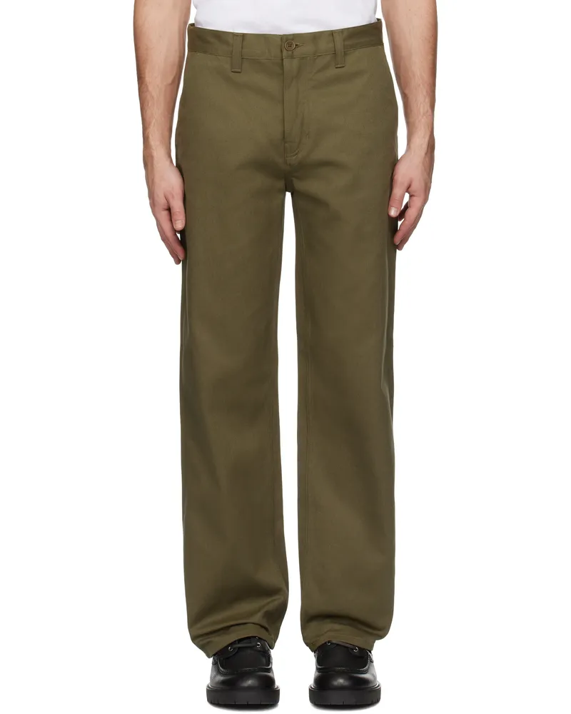 Nudie Jeans Green Tuff Tony Trousers Green