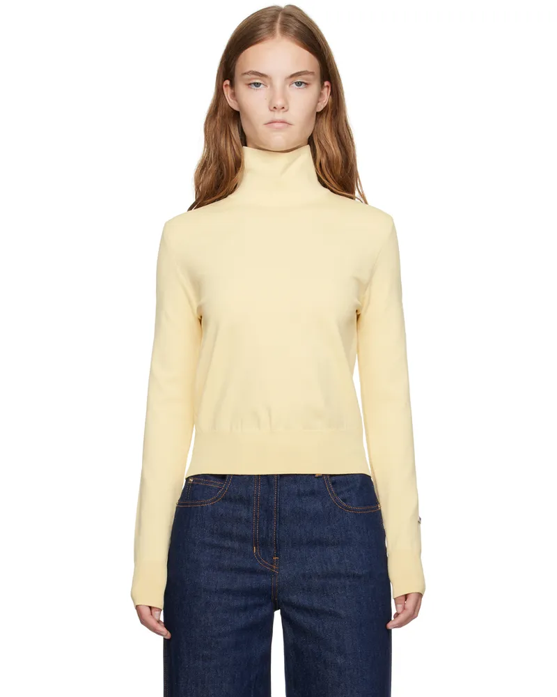 RECTO Yellow Classic Turtleneck Butter