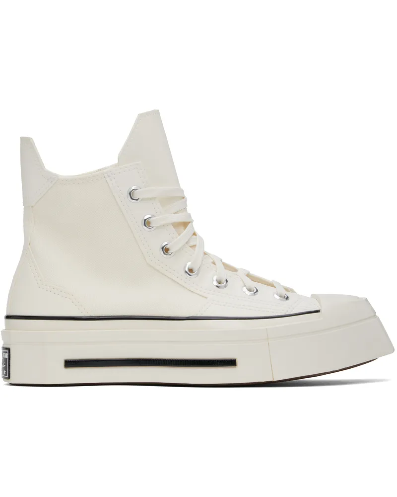 Converse Off-White Chuck 70 De Luxe Squared High Top Sneakers Egret
