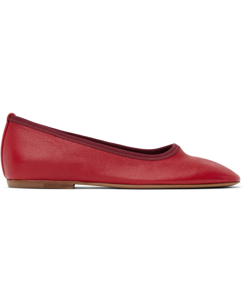 Dries van Noten Red Leather Ballerina Flats 351