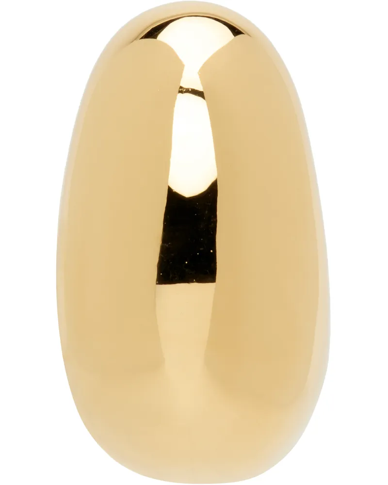 Maria Black Gold Tryvann Pillow Single Earring Goldplated