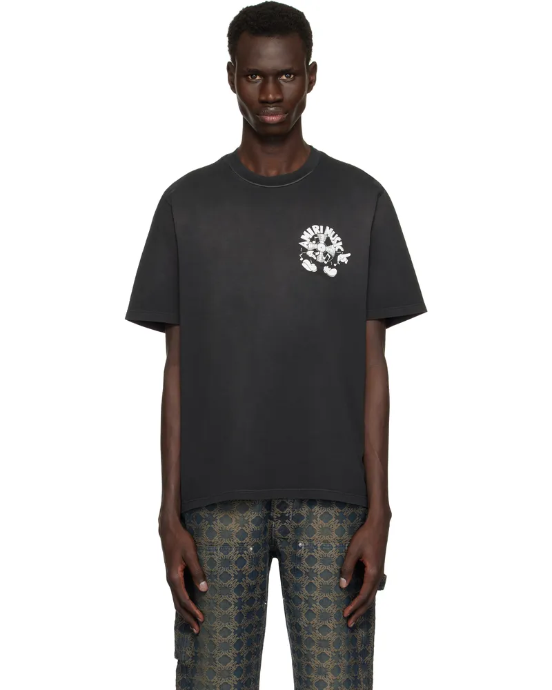 Amiri Black 'Amiri Music' Record T-shirt Black