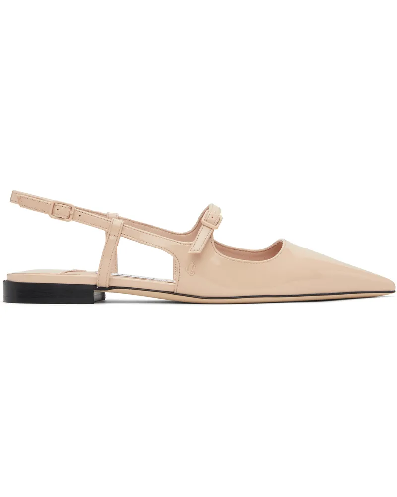 Jimmy Choo Beige Didi Ballerina Flats Macaron