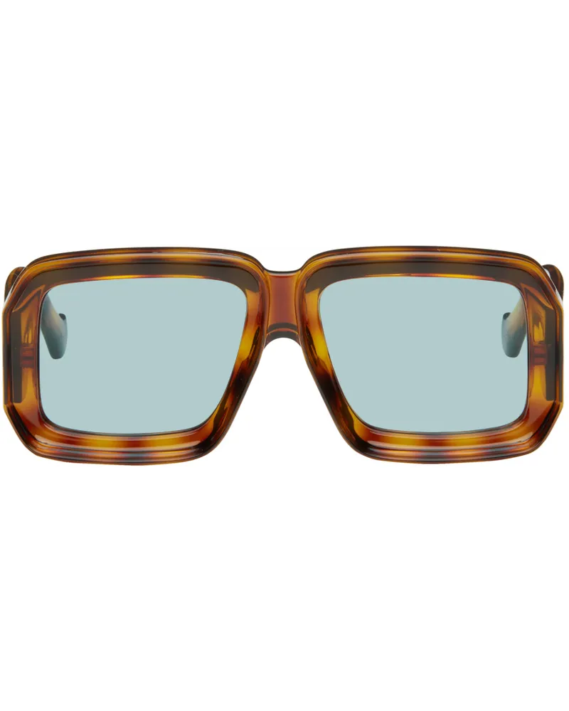 Loewe Tortoiseshell Paula's Ibiza Dive In Mask Sunglasses Blonde
