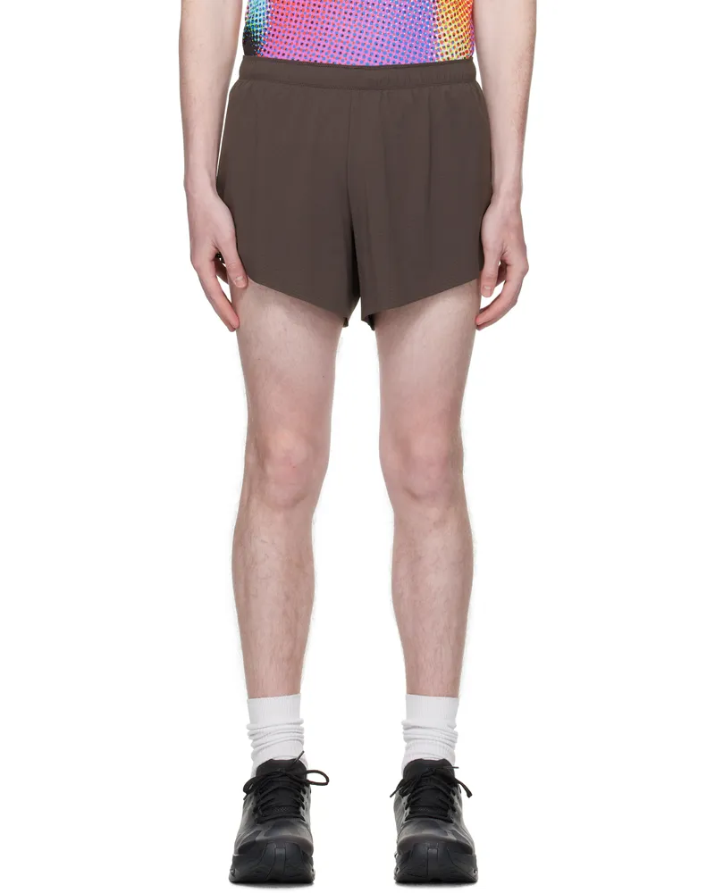 Soar Running Gray & Black Hot Weather Shorts Grey