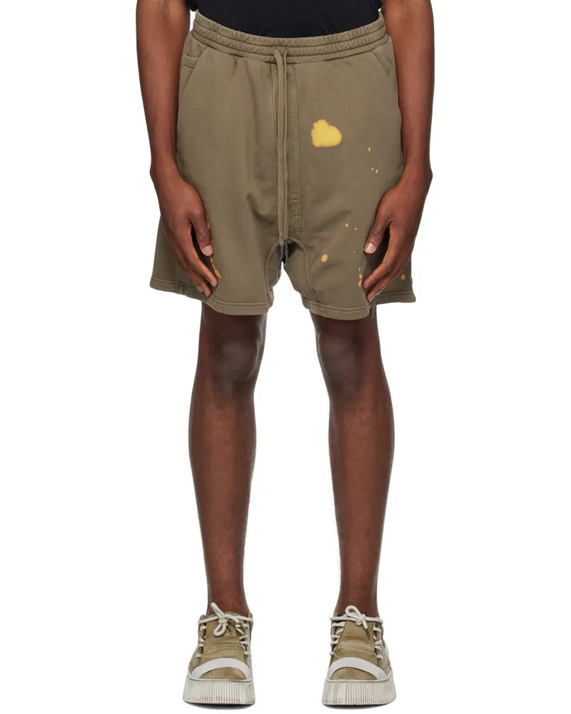 Boris Bidjan Saberi Khaki P27 Shorts Dark