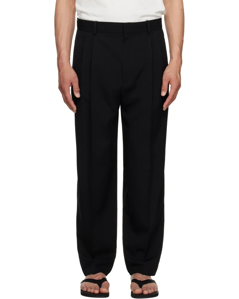 The Row Black Silas Trousers Blk
