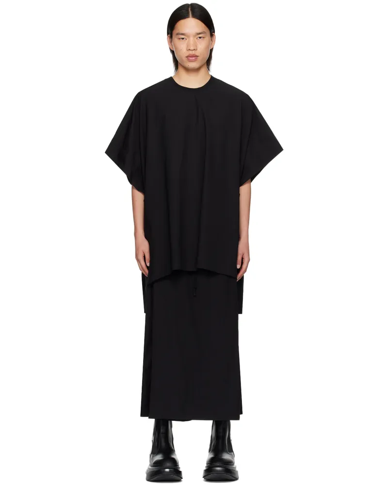 Julius Black Poncho T-Shirt Black