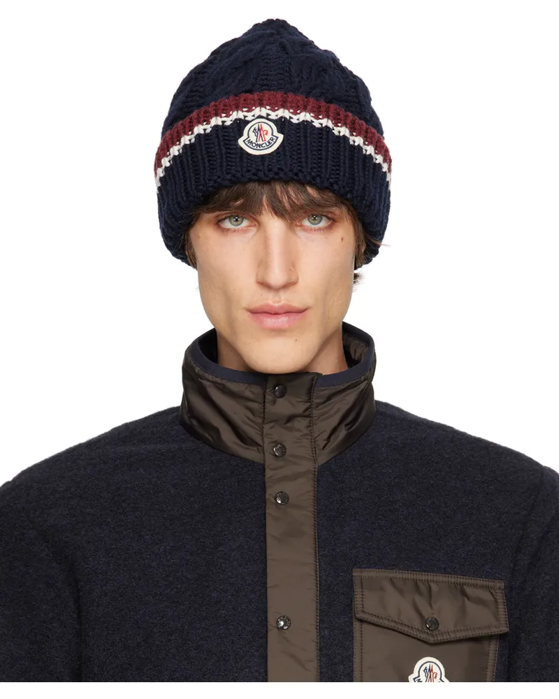 Moncler Navy Archivio Beanie 775