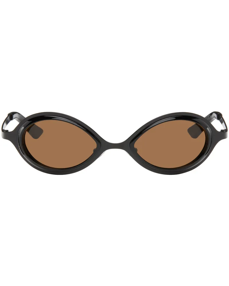 Song For The Mute SSENSE Exclusive Black 'The Goggle' Sunglasses Black