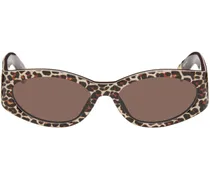 Beige & Brown 'Les Lunettes Ovalo' Sunglasses