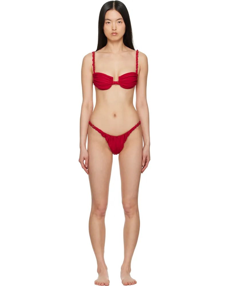 Isa Boulder Red Tri-Twist & Tinytwist Bikini Cherryclay