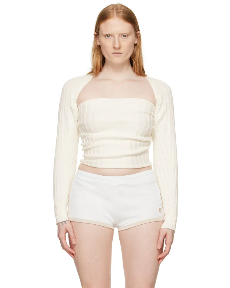 GIMAGUAS Off-White Miss Mangas Sweater White