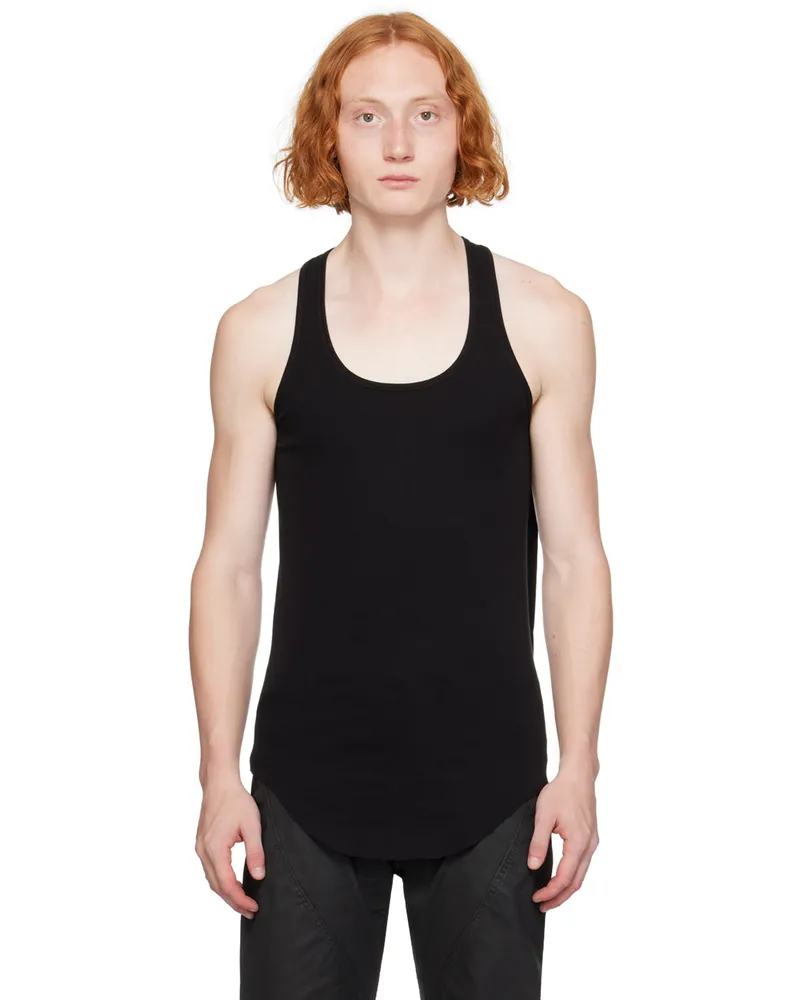 DRKSHDW by Rick Owens Black Porterville Scoop Neck Tank Black