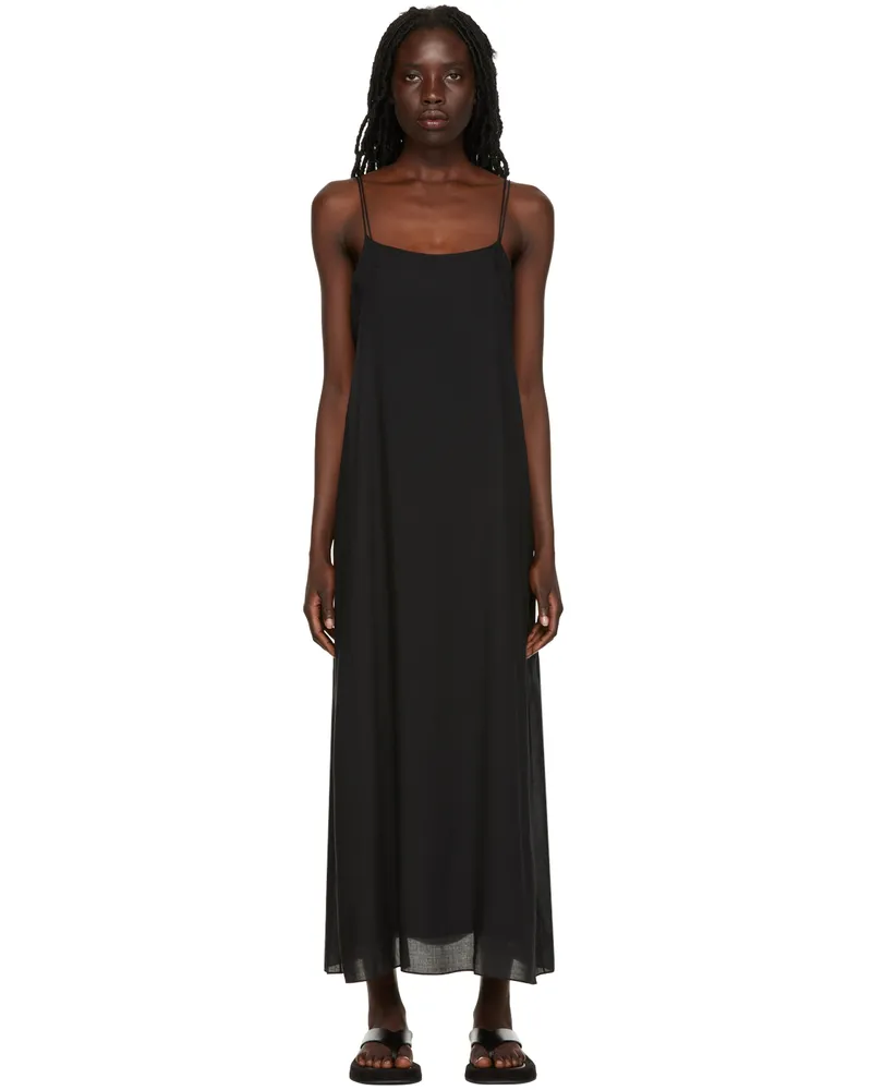 The Row SSENSE Exclusive Black Kula Maxi Dress Black
