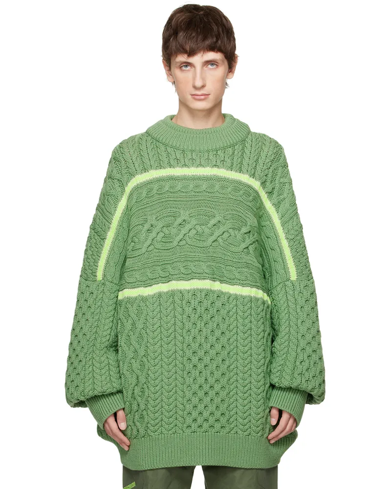 Robyn Lynch Green Crewneck Sweater 24497005