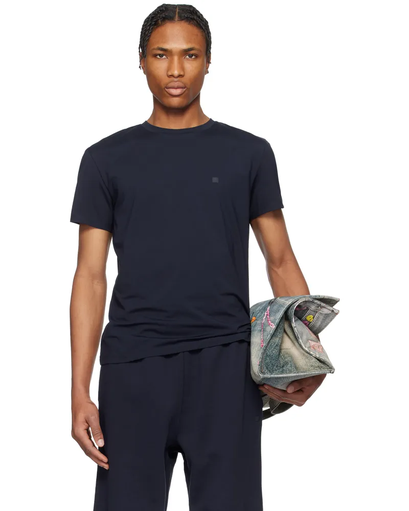 Acne Studios Navy Regular Fit T-shirt 885