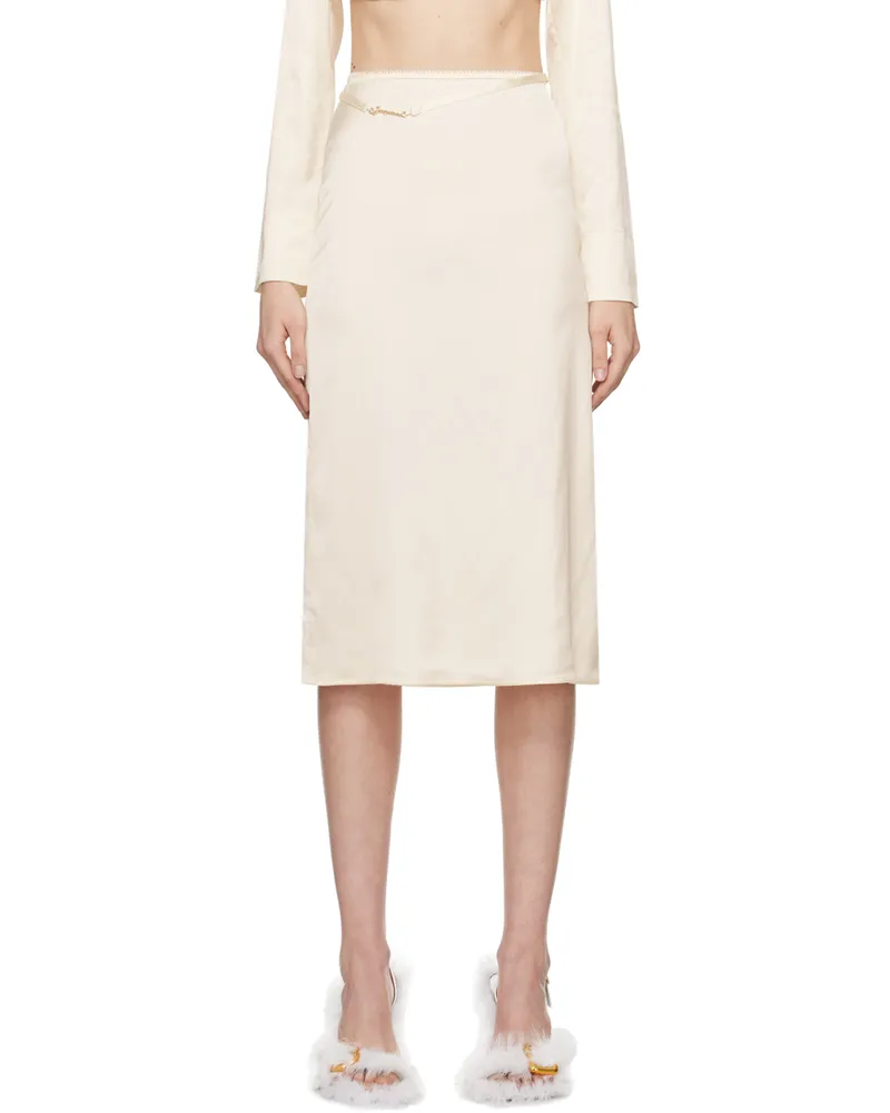 Jacquemus Off-White Le Papier 'La Jupe Notte' Midi Skirt 110