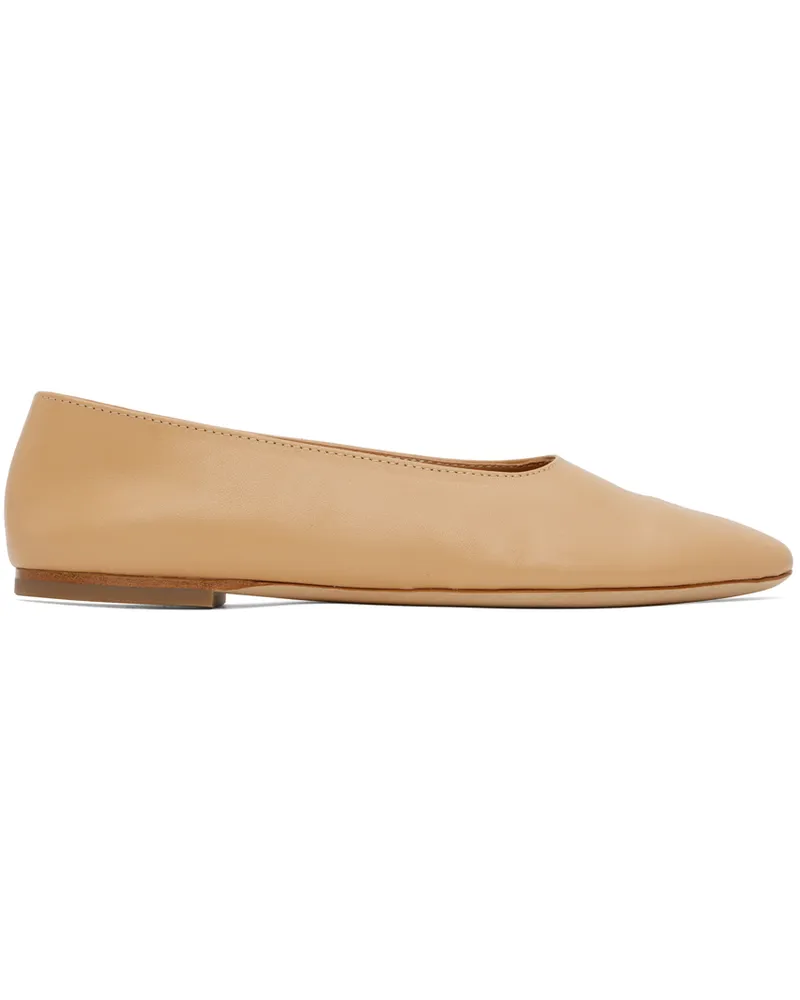 STAUD Beige Alba Ballerina Flats Prc