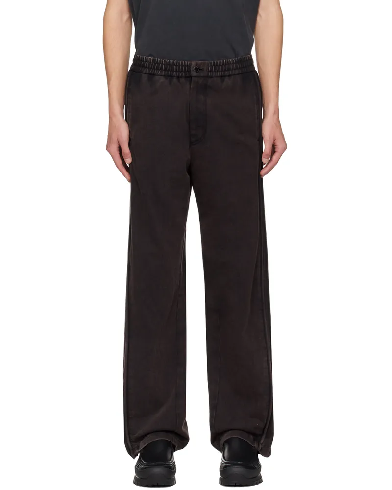 SOLID HOMME Black Faded Lounge Pants 413b