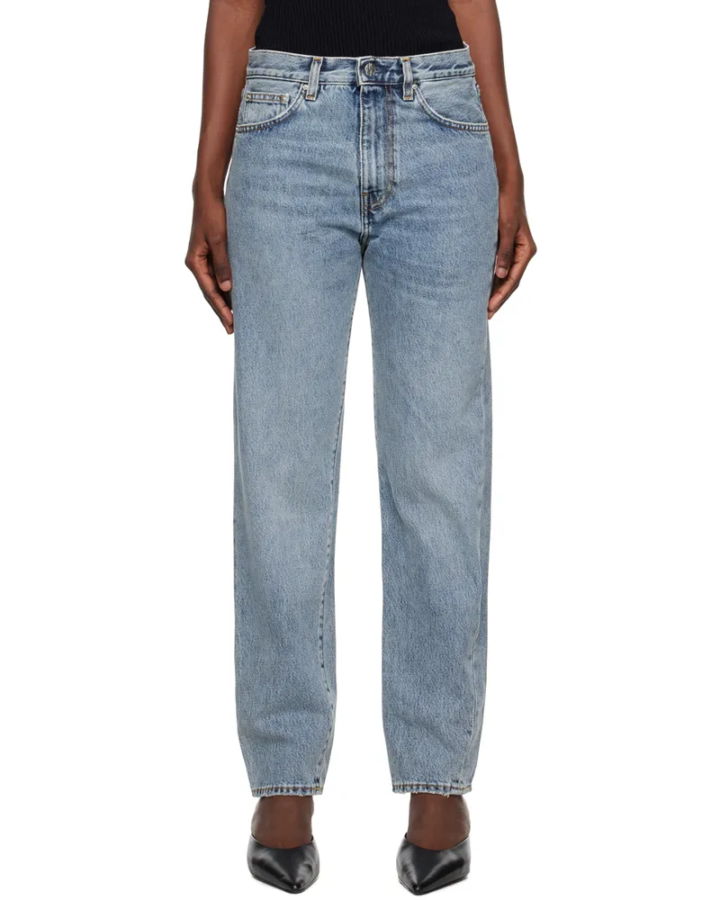 Totême Blue Twisted Seam Jeans 485