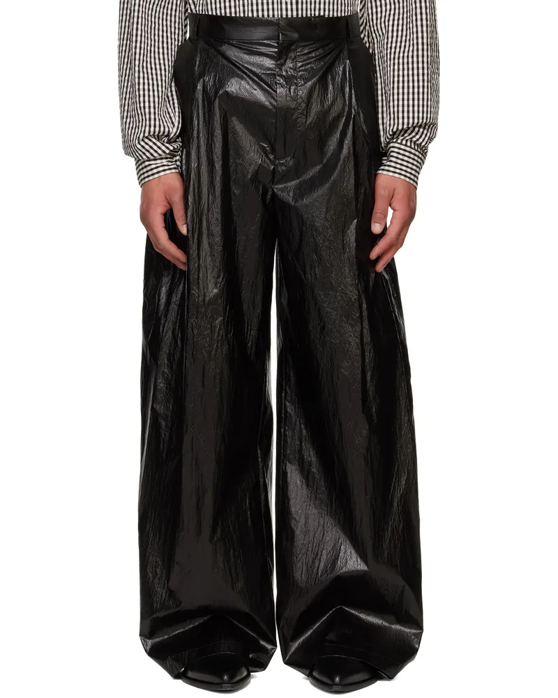 Walter van Beirendonck Black Sun Trousers Cc27