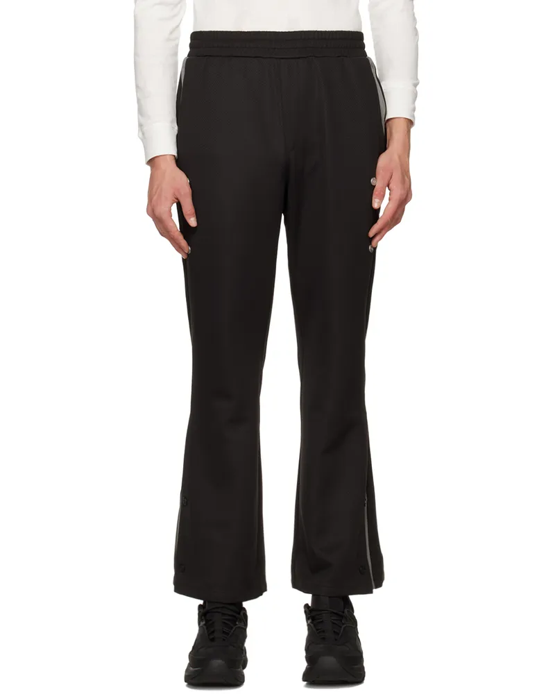 C2H4 Black Fairshaped Layer Panelled Lounge Pants Graphite